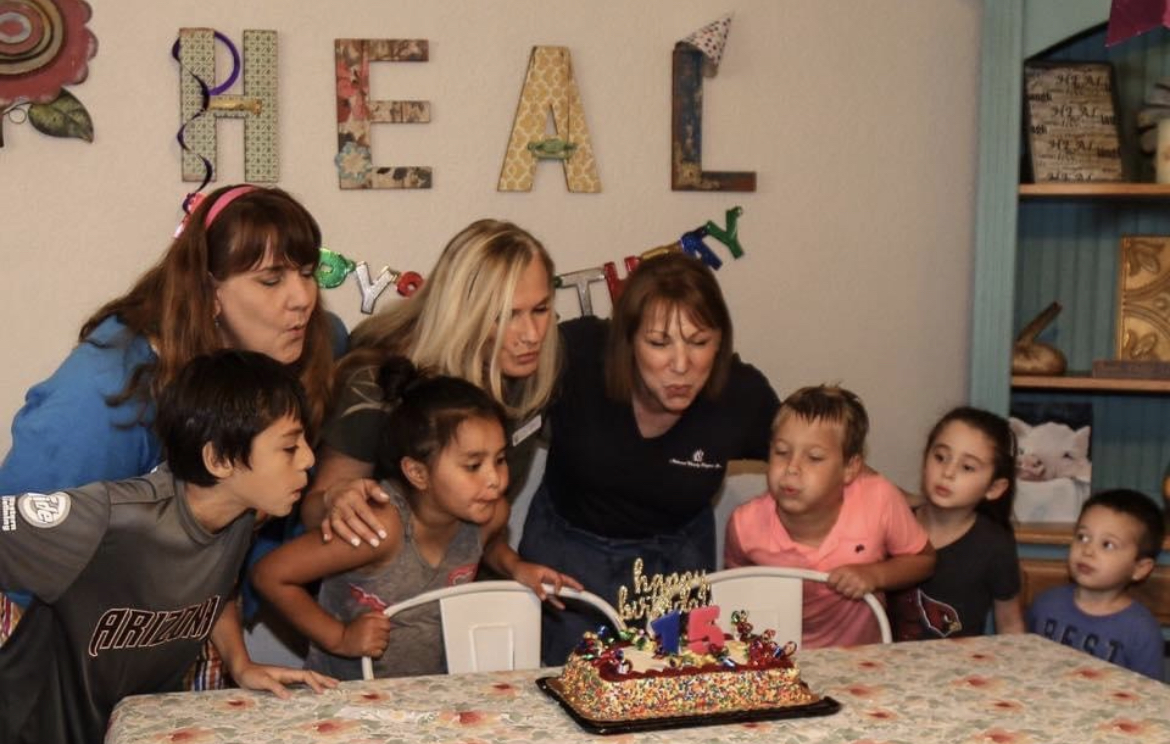 HEAL volunteers and families together