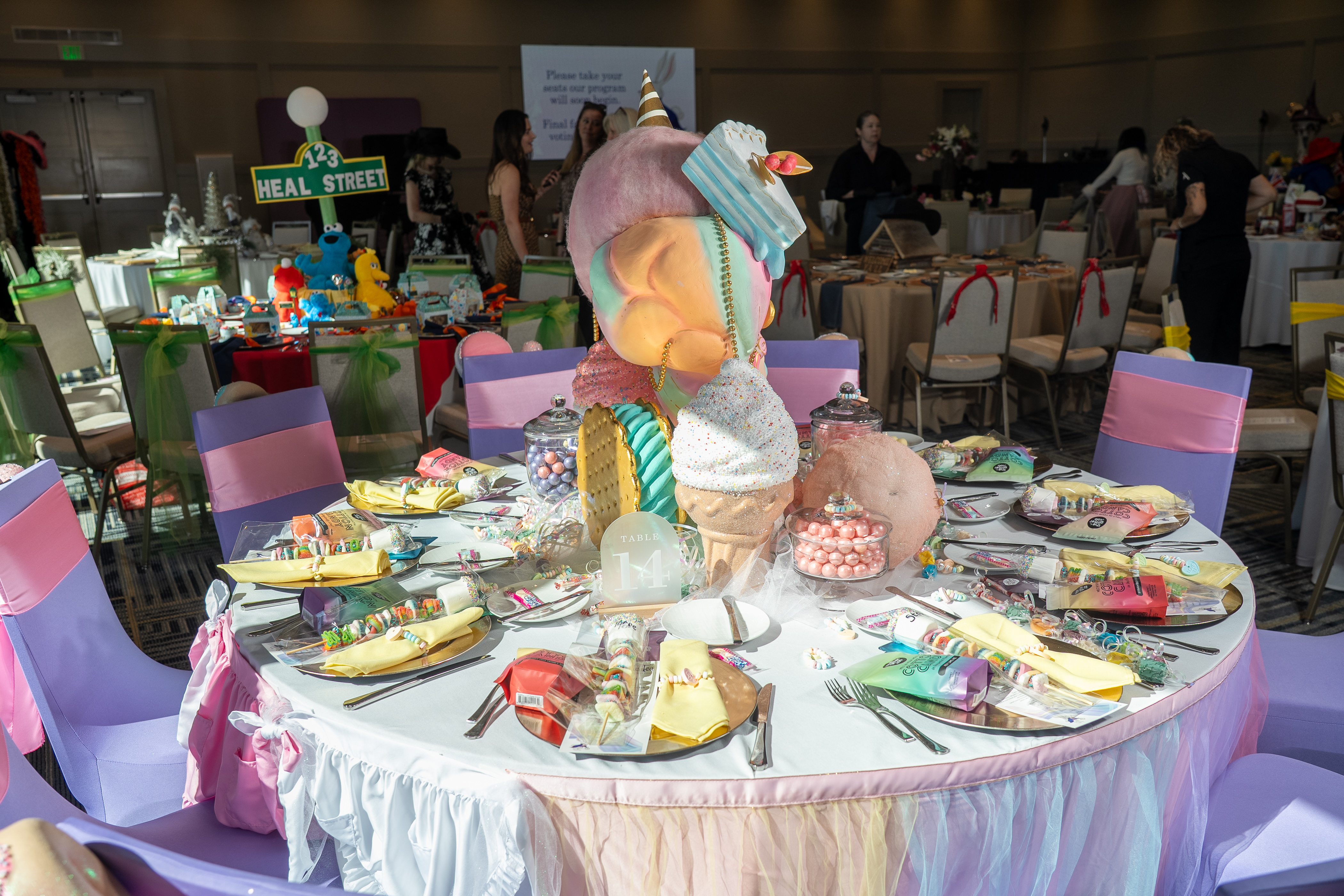 Fairytale Tea decor, guests, and celebration